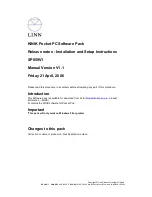 Linn KINIK SP059V1 Installation And Setup Instructions preview