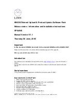 Preview for 1 page of Linn KINOS Installation And Setup Instructions