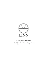 Предварительный просмотр 1 страницы Linn Twin Klimax User Manual