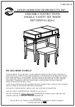 LINON HOME DECOR PRODUCTS, INC. 98373WHT-01-KD-U Assembly Instructions Manual preview