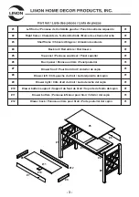 Предварительный просмотр 3 страницы Linon 20420 Manual