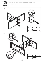 Предварительный просмотр 6 страницы Linon 86158GRY01U Assembly Instructions Manual