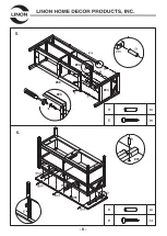 Предварительный просмотр 8 страницы Linon 86158GRY01U Assembly Instructions Manual