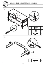 Предварительный просмотр 9 страницы Linon 86158GRY01U Assembly Instructions Manual