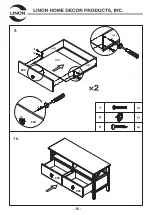 Предварительный просмотр 10 страницы Linon 86158GRY01U Assembly Instructions Manual