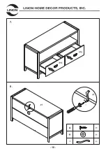 Предварительный просмотр 10 страницы Linon 862262BLK01U Assembly Instructions Manual