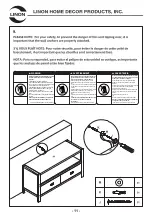 Предварительный просмотр 11 страницы Linon 862262BLK01U Assembly Instructions Manual