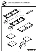 Предварительный просмотр 5 страницы Linon 90311NATWHT01U Assembly Instructions Manual