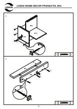 Предварительный просмотр 9 страницы Linon 90311NATWHT01U Assembly Instructions Manual