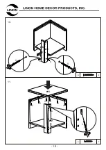 Предварительный просмотр 10 страницы Linon 90311NATWHT01U Assembly Instructions Manual