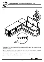 Предварительный просмотр 15 страницы Linon 90311NATWHT01U Assembly Instructions Manual