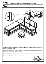 Предварительный просмотр 16 страницы Linon 90311NATWHT01U Assembly Instructions Manual