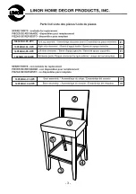 Preview for 3 page of Linon AGEAN BLUE 14054BLU01U Manual