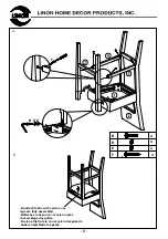 Preview for 6 page of Linon AGEAN BLUE 14054BLU01U Manual