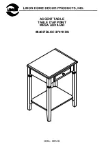 Предварительный просмотр 1 страницы Linon Camden 64027BLKCHY01KDU Assembly Instruction Manual