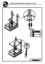 Предварительный просмотр 5 страницы Linon Camden 64027BLKCHY01KDU Assembly Instruction Manual