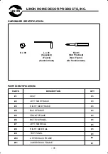 Предварительный просмотр 3 страницы Linon HALL TREE 84017WALC-01-KD-U Assembly Instructions Manual