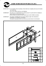 Предварительный просмотр 5 страницы Linon HALL TREE 84017WALC-01-KD-U Assembly Instructions Manual