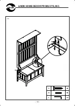 Предварительный просмотр 11 страницы Linon HALL TREE 84017WALC-01-KD-U Assembly Instructions Manual