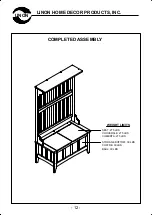 Предварительный просмотр 12 страницы Linon HALL TREE 84017WALC-01-KD-U Assembly Instructions Manual