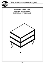 Предварительный просмотр 6 страницы Linon HLC - 20167 Manual