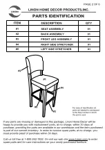 Предварительный просмотр 2 страницы Linon Monaco 0217RED-01-KD-U Assembly Instructions Manual