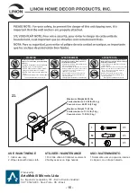 Предварительный просмотр 16 страницы Linon RUDY 98939GRY01U Assembly Instructions Manual