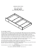 Предварительный просмотр 1 страницы Linon TWIN OVER TWIN Assembly Instructions Manual