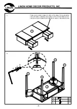 Предварительный просмотр 5 страницы Linon Vanity Set 64023BLKCHY01KDU Assembly Instructions Manual