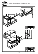 Предварительный просмотр 10 страницы Linon VANITY SET WHITE Assembly Instructions Manual