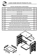 Preview for 3 page of Linon WILLIAMS 826300AWHT01U Manual