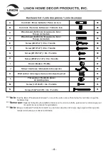 Preview for 4 page of Linon WILLIAMS 826300AWHT01U Manual