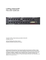 Preview for 2 page of LinPlug Element P User Manual