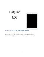 Предварительный просмотр 1 страницы LinQTab LQ8 User Manual