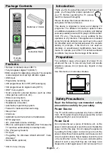 Preview for 3 page of Linsar 16LED805B Operating Instructions Manual