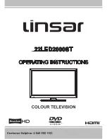 Linsar 22LED2000ST Operating Instructions Manual предпросмотр