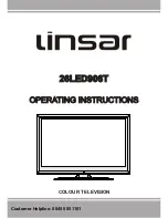 Preview for 1 page of Linsar 26LED906T Operating Instructions Manual