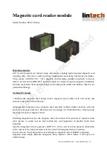 Preview for 1 page of Lintech LR-01S series Manual