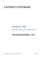 Lintest Systems PiCapture HD1 User Documentation preview