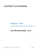 Preview for 1 page of Lintest Systems PiCapture SD1 Manual