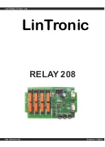 LinTronic RELAY 208 Manual предпросмотр