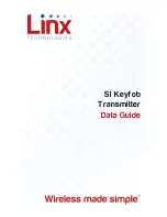 Linx SI Keyfob Data Manual предпросмотр