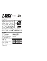 Linx TRM-315-LT Data Manual предпросмотр