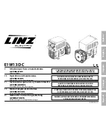 Предварительный просмотр 1 страницы Linz electric E1W13 DC Operation And Maintenance