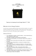 Preview for 3 page of Lion Energy SAFARI UT 1200 User Manual