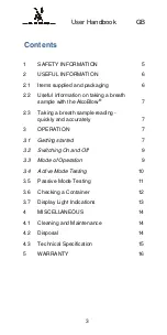 Preview for 3 page of LION AlcoBlow User Handbook Manual