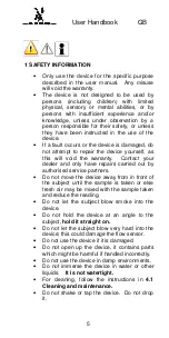 Preview for 5 page of LION AlcoBlow User Handbook Manual