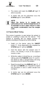 Preview for 11 page of LION AlcoBlow User Handbook Manual