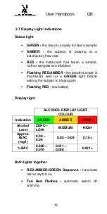 Preview for 13 page of LION AlcoBlow User Handbook Manual