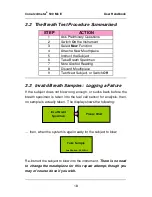 Preview for 18 page of LION alcolmeter 500 User Handbook Manual